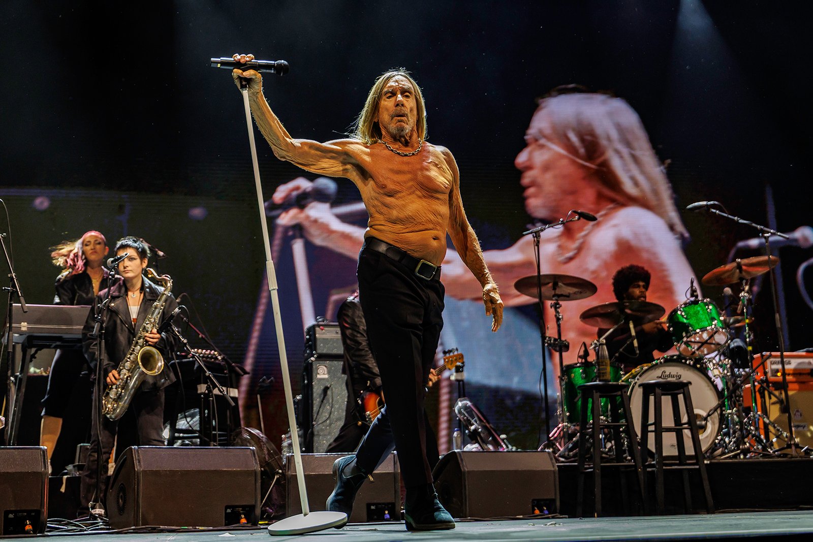 Iggy Pop en concert à Coachella 2026