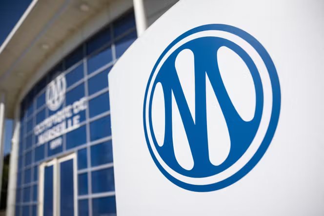 Le nouveau logo de l’OM, dévoilé le 9 avril 2026.