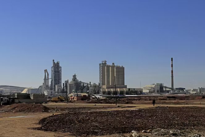 L’usine de ciment Lafarge Cement Syria (LCS), à Jalabiya (Syrie), le 19 février 2018.