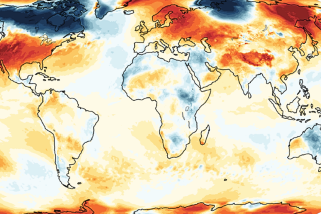 En mars 2026, la température moyenne en Europe a atteint 5,88 °C, soit le deuxième mois de mars le plus chaud jamais enregistré à l