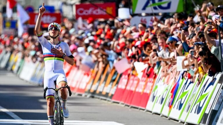 Cyclisme: Pogacar s'impose pour la 4e fois sur Liège-Bastogne-Liège, Seixas épatant 2e