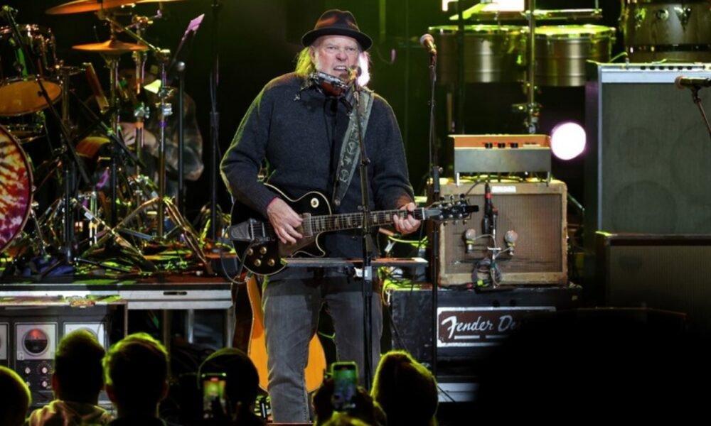 Neil Young en concert au Greek Theatre de Los Angeles, avril 2025