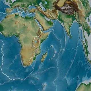 Les différentes plaques tectoniques bougent les unes par rapport aux autres à la surface du globe. © Yarr65, Adobe Stock