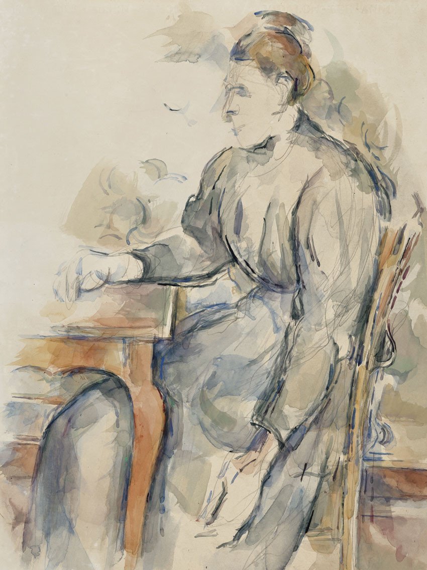 PAUL CEZANNE (1839-1906)Femme assise watercolor and pencil on paper 19¼ x 14 5/8 in. (48.9 x 37.1 cm.) Executed in 1902-1904 €3,500,000-5,500,000 © Christies Images Limited
