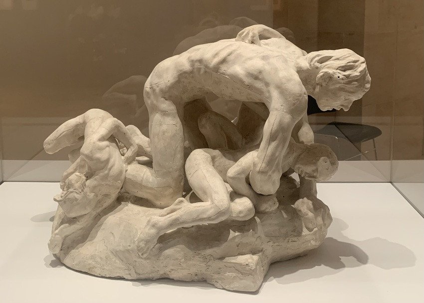 Auguste Rodin, Ugolin, 1882, présenté dans l’exposition « Michel-Ange/Rodin », musée du Louvre, Paris, 2026. ©Connaissance des Arts/Guy Boyer.