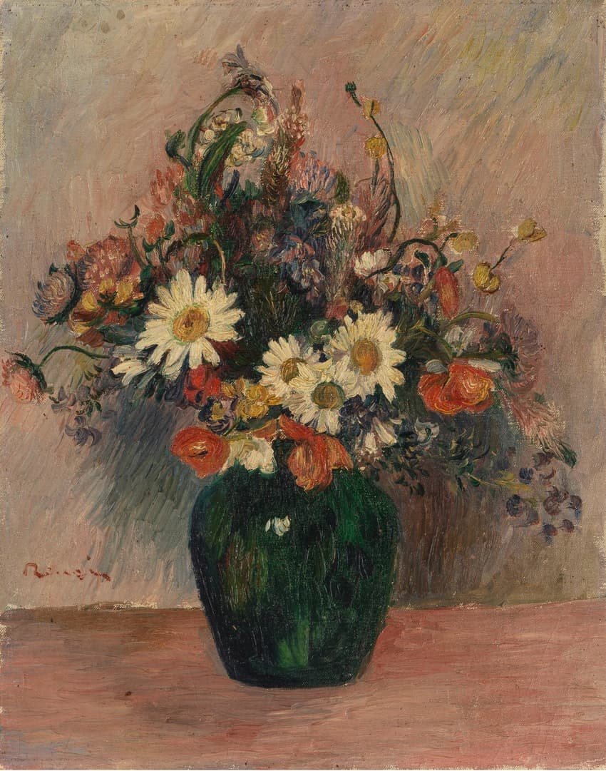 Pierre-Auguste Renoir, Fleurs, 1887, huile sur toile, 38,2 x 30,2 cm. Estimé entre 500 000 et 700 000 dollars © Bonhams