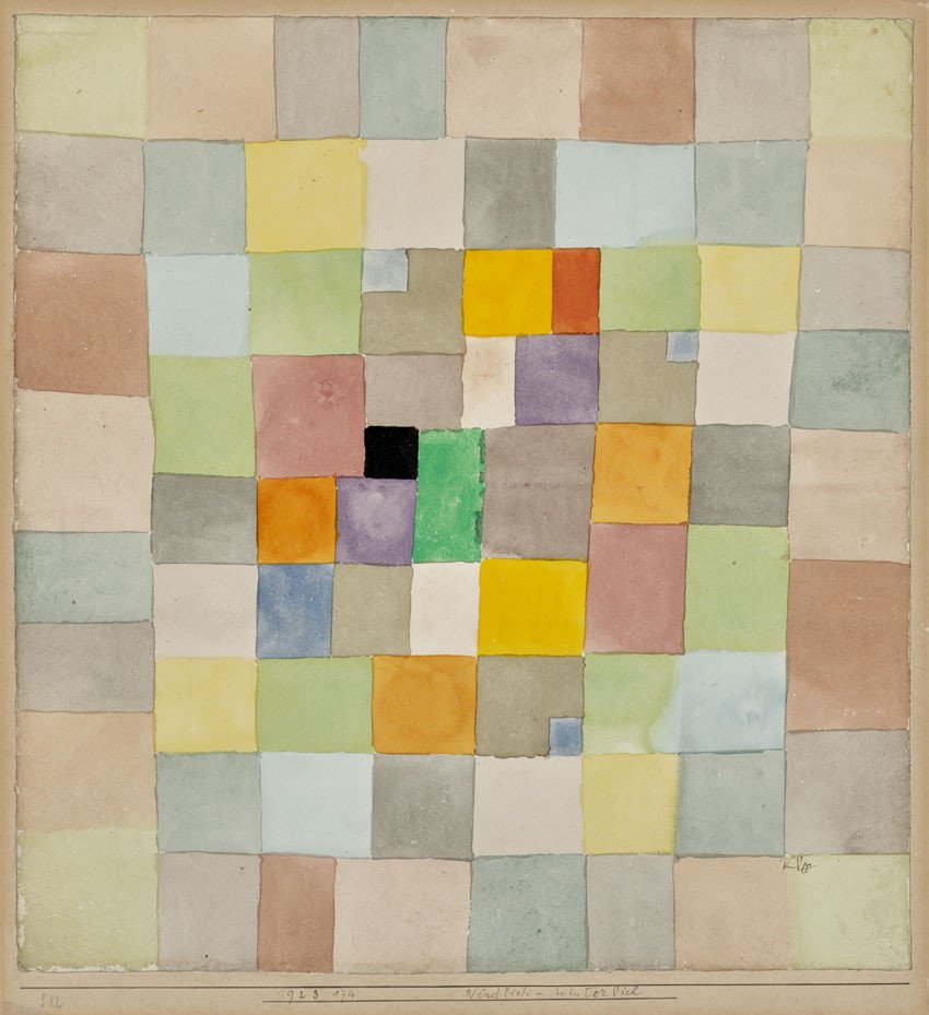 PAUL KLEE (1879-1940) Nördlich-Winterlich, 1923 Aquarelle sur papier 36,2 x 34 cm © Christies Images Limited. Estimé : 400 000€ - 600 000€ Radical Genius : 15 avril 