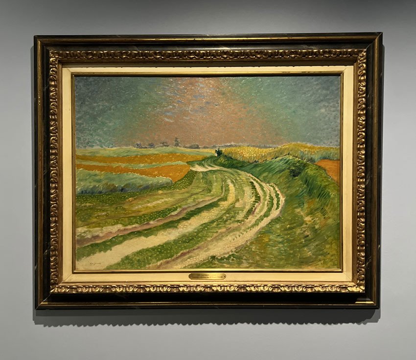 Léo Gausson (1860-1944), Chemin dans les champs, vers 1891, prêt de la Galerie de la Vallée de l'Oise. © Connaissance des Arts / Léana Da Silva