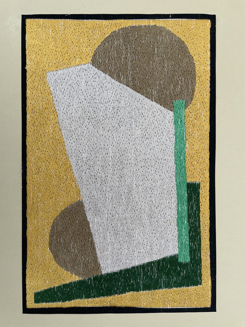 Adya Van Rees-Dutilh, Composition d'après Otto Van Rees, 1915, broderie en soie, collection particulière © Adagp, Paris, 2026