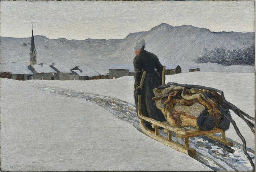Qui est Giovanni Segantini, maître oublié de l’art moderne italien, révélé ce printemps au musée Marmottan Monet à Paris ? 10 Segantini Museum. ©Stephan Schenk.Giovanni Segantini, <i>Retour de la forêt</i>, 1890, huile sur toile, 64 x 95,4 cm Saint-Moritz, Segantini Museum. ©Stephan Schenk.