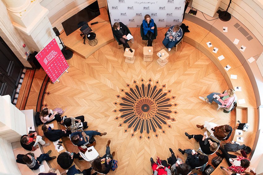 Première Rencontre inspirante, organisée par l’ISFF au Philanthro-Lab le 17 avril 2025 sur le thème : « L’entrepreneuriat au féminin : la transmission d’entreprise ». © Juliette Bébin pour l'Institut pour les Savoir-Faire français.