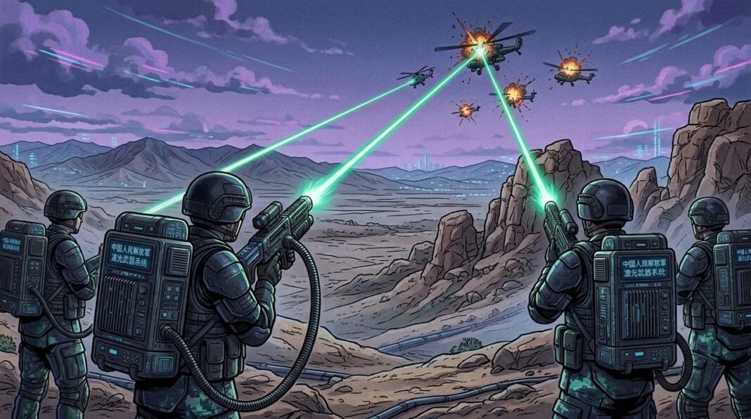Ce n’est plus seulement de la science-fiction : la Chine dévoile un laser portable anti-drones pour ses soldats Ce n’est plus seulement de la science-fiction : la Chine dévoile un laser portable anti-drones pour ses soldats