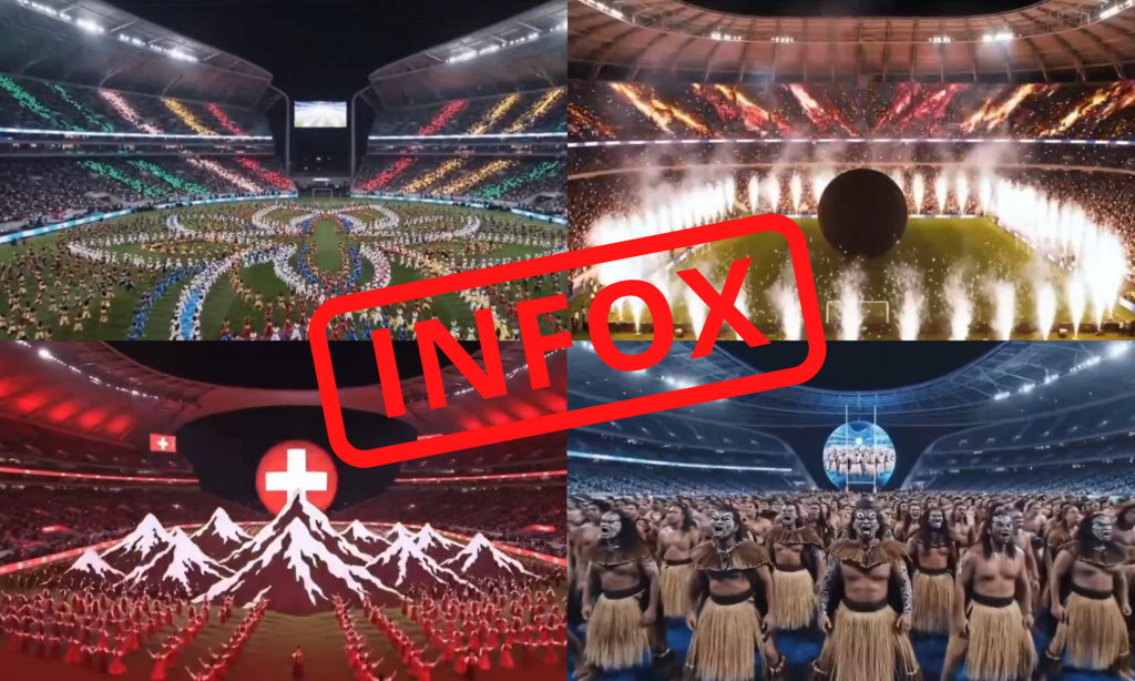 Coupe du monde 2026: l’intelligence artificielle occupe le terrain 4 La cérémonie d'ouverture n'a pas échappé aux vidéos synthétiques.