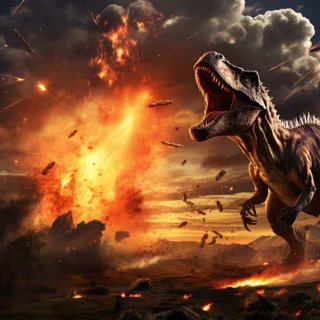 Les données de température lors de la formation du cratère de Chicxulub, il y a 66 millions d'années, montrent que l'impact d'astéroïde pourrait avoir joué un rôle moindre sur le climat que ce que l'on pensait (image générée par IA). © Melisande, Adobe Stock