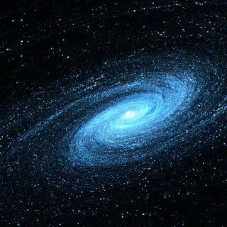 Un espace-temps à 5 dimensions est-il la clé des énigmes de la matière noire ? 1 Une vue d'artiste d'une galaxie. © Peter Jurik, Adobe Stock