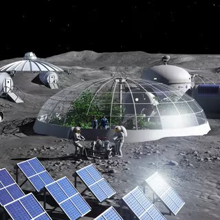 Les futures bases lunaires auront besoin d’oxygène. Et les colons vivant sur place pourront le produire à partir du régolithe lunaire. C’est ce qu’imaginent les ingénieurs de l’Agence spatiale européenne (ESA). © P. Carril, ESA