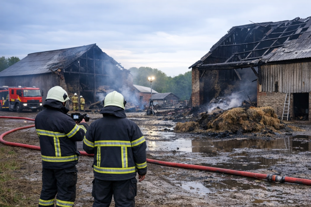 Incendie à Bonlez : les pompiers calment le sinistre, une surveillance maintenue