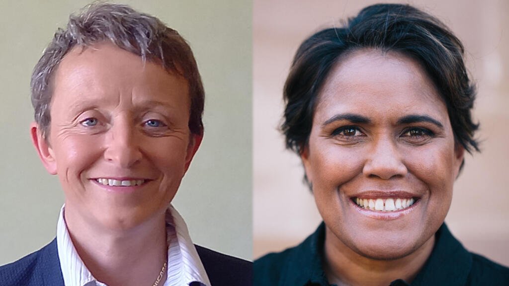 Sandrine Lemaire (DR) et Cathy Freeman (Celebrity Speakers 2026).