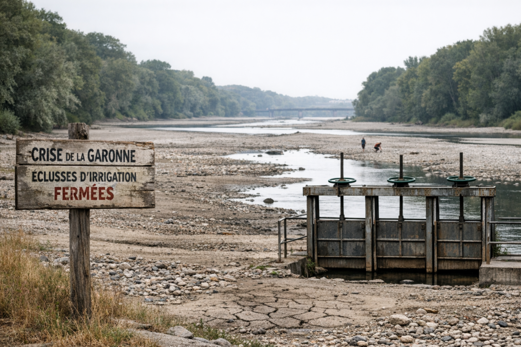 La Garonne en « crise » en amont de Toulouse : restrictions d'eau inédites en Haute-Garonne La Garonne en « crise » en amont de Toulouse : restrictions d'eau inédites en Haute-Garonne