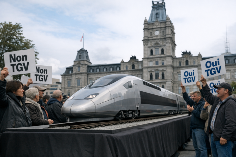 Le TGV fédéral divise les partis et s’immisce dans la campagne québécoise