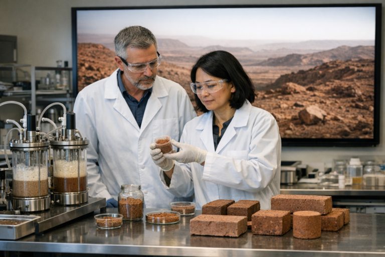 Quand la levure entre en jeu pour construire sur Mars
