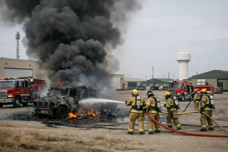 Explosion et incendie à la base militaire de Wainwright : l'incident soulève des interrogations