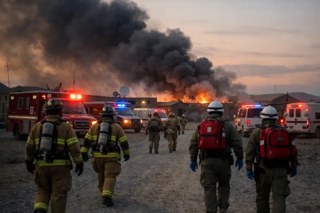 Incendie à la base militaire de Wainwright : quatre morts et 19 blessés graves Incendie à la base militaire de Wainwright : quatre morts et 19 blessés graves