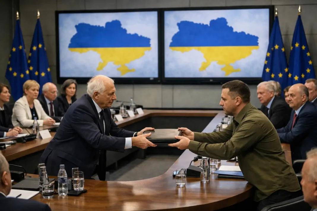 L'Union réaffirme son soutien à Kiev, un acte politique et symbolique L'Union réaffirme son soutien à Kiev, un acte politique et symbolique