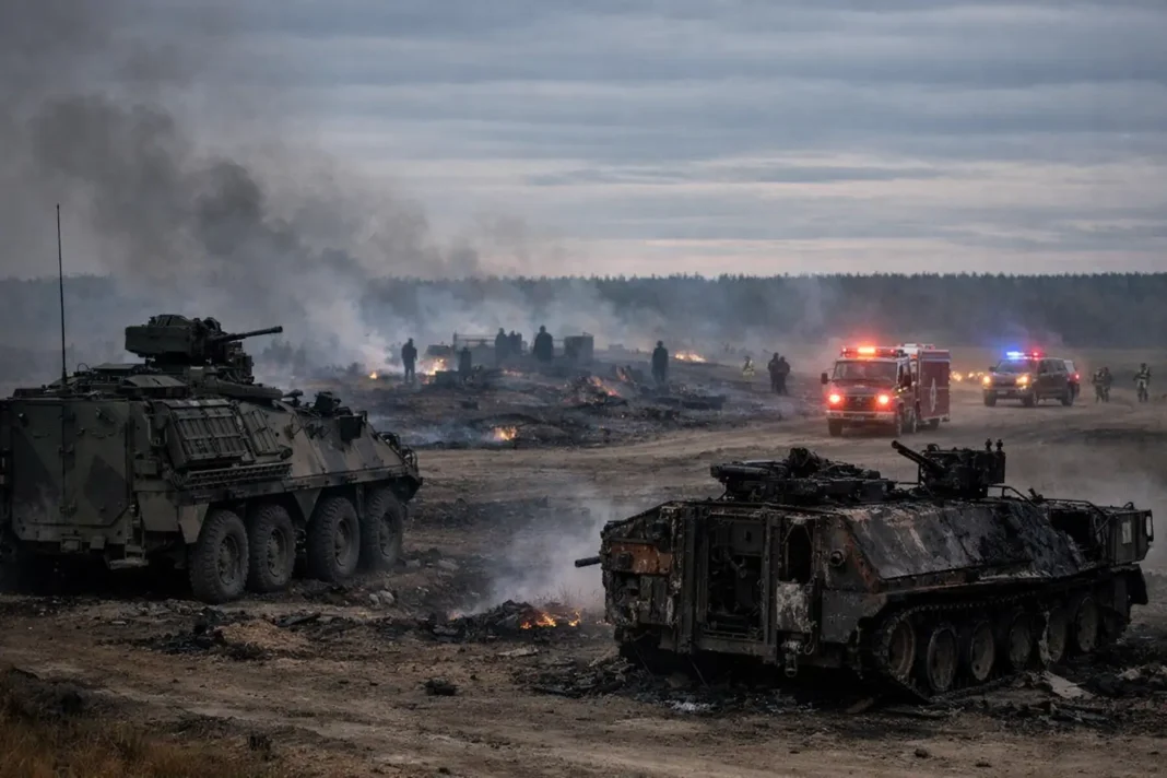 Incendie à Wainwright : quatre militaires trouvés morts sur un champ de tir Incendie à Wainwright : quatre militaires trouvés morts sur un champ de tir