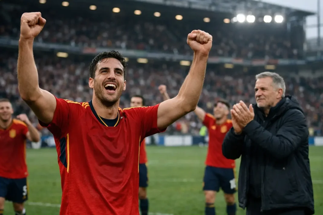 Mikel Merino marque deux fois et reçoit les éloges du sélectionneur espagnol Mikel Merino marque deux fois et reçoit les éloges du sélectionneur espagnol