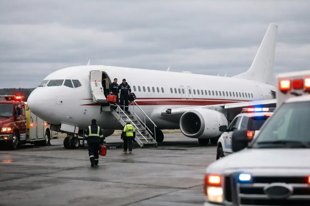 Atterrissage d'urgence à La Romaine après la crise d'un passager