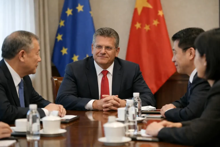 Pékin met en garde l'Europe contre une spirale commerciale lors de la visite de Sefčovič