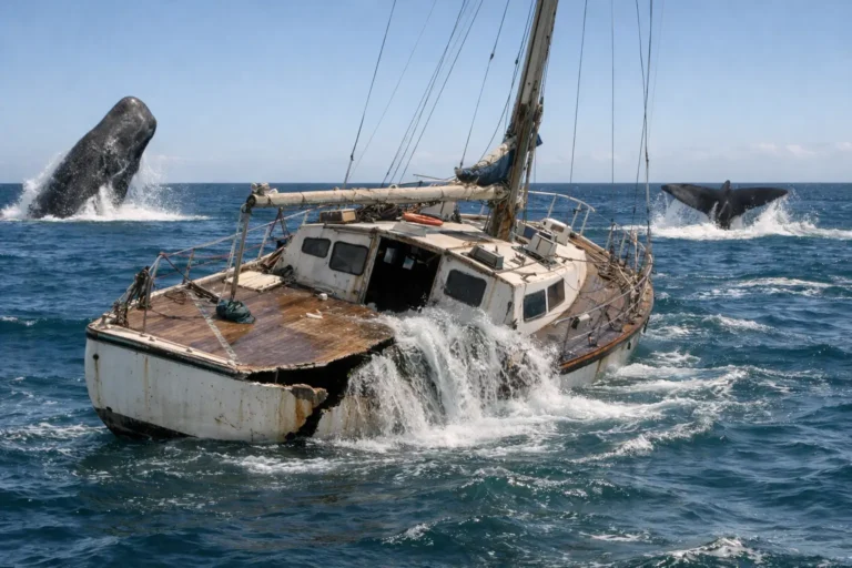 Collision avec des cachalots : un voilier abandonné dans le Pacifique Sud