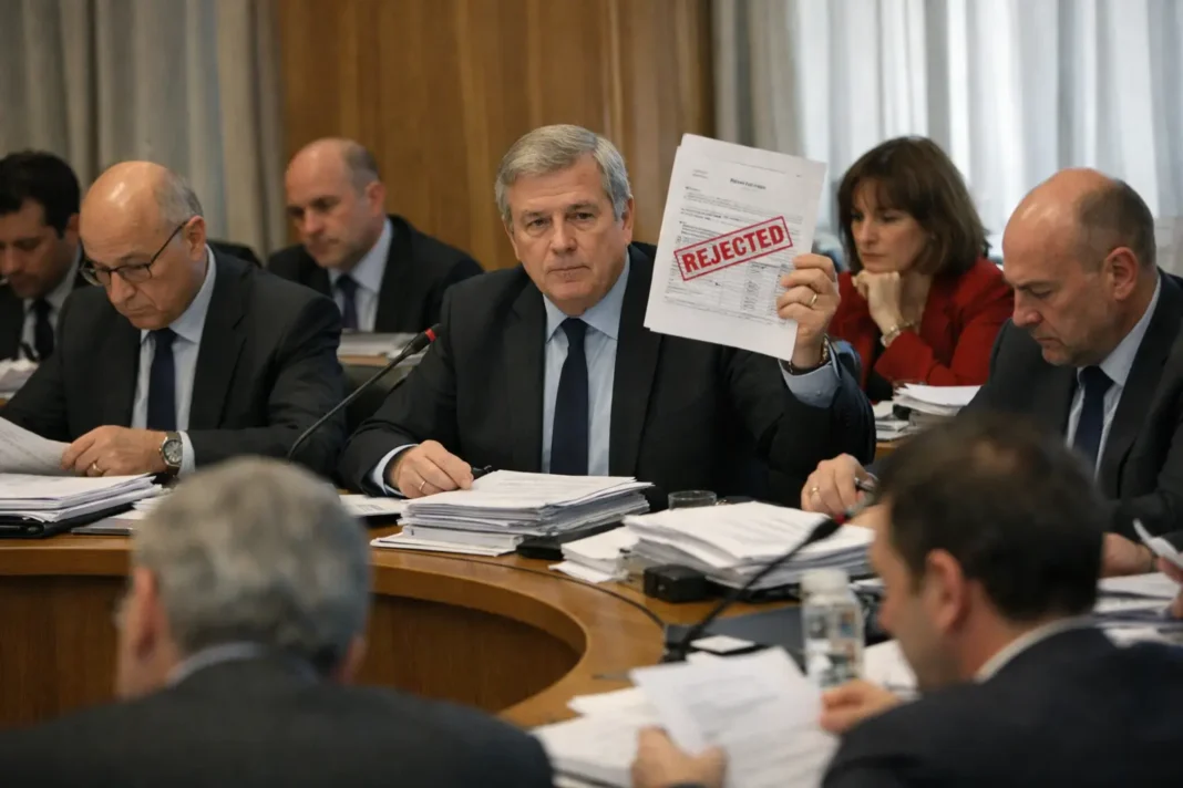 La commission des finances rejette la section «recettes» du Budget 2027 La commission des finances rejette la section «recettes» du Budget 2027