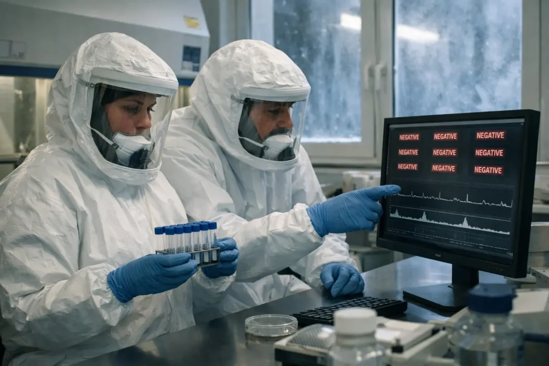 Analyses négatives après le décès d'une laborantine en Sibérie, les autorités écartent une transmission Analyses négatives après le décès d'une laborantine en Sibérie, les autorités écartent une transmission